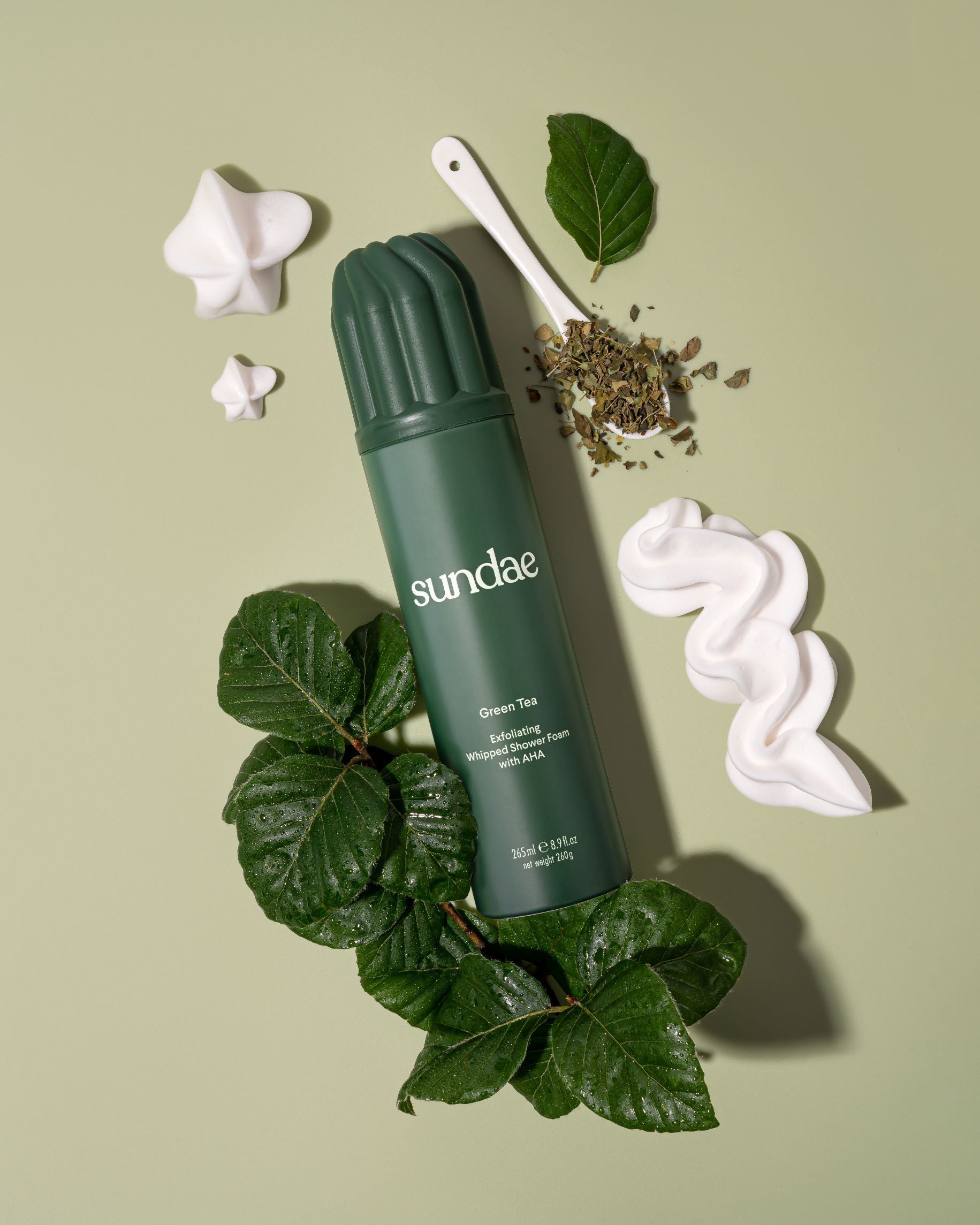 Sundae's new Green Tea exfoliating body wash