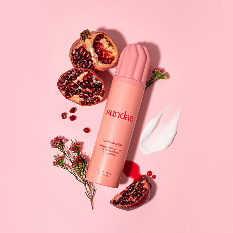 Pomegranate Fizz foaming body wash